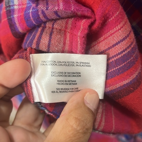 Orvis Soft Flannel Shirt Red Plaid Medium - Picture 4 of 5